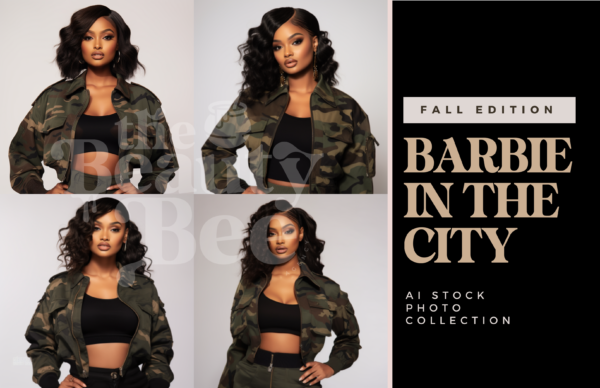 Barbie in the City - AI Photo Campaign Collection - Fall Edition - Army 